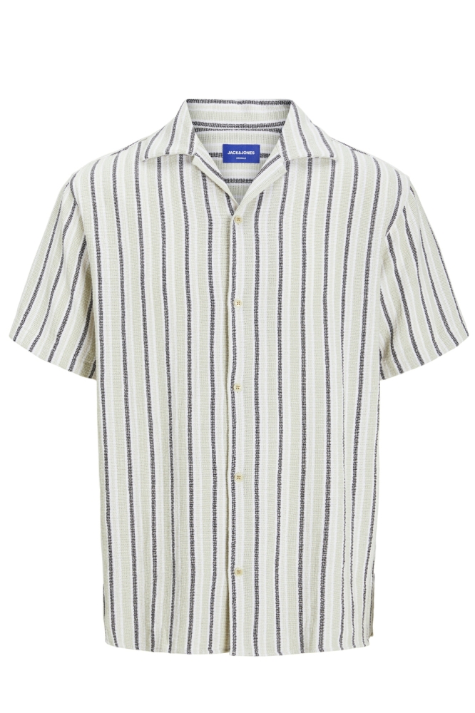 JORCOBA STRIPE RESORT SHIRT SS SN 12271060 Celadon Tint